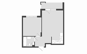 1-комнатная квартира 45.2 м2 резиденции «Прованс»