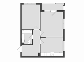 2-комнатная квартира 56.5 м2 резиденции «Прованс»